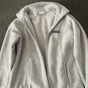 Columbia Women's Gray Fleece Full-Zip Jacket Soft Warm Outdoor Wear